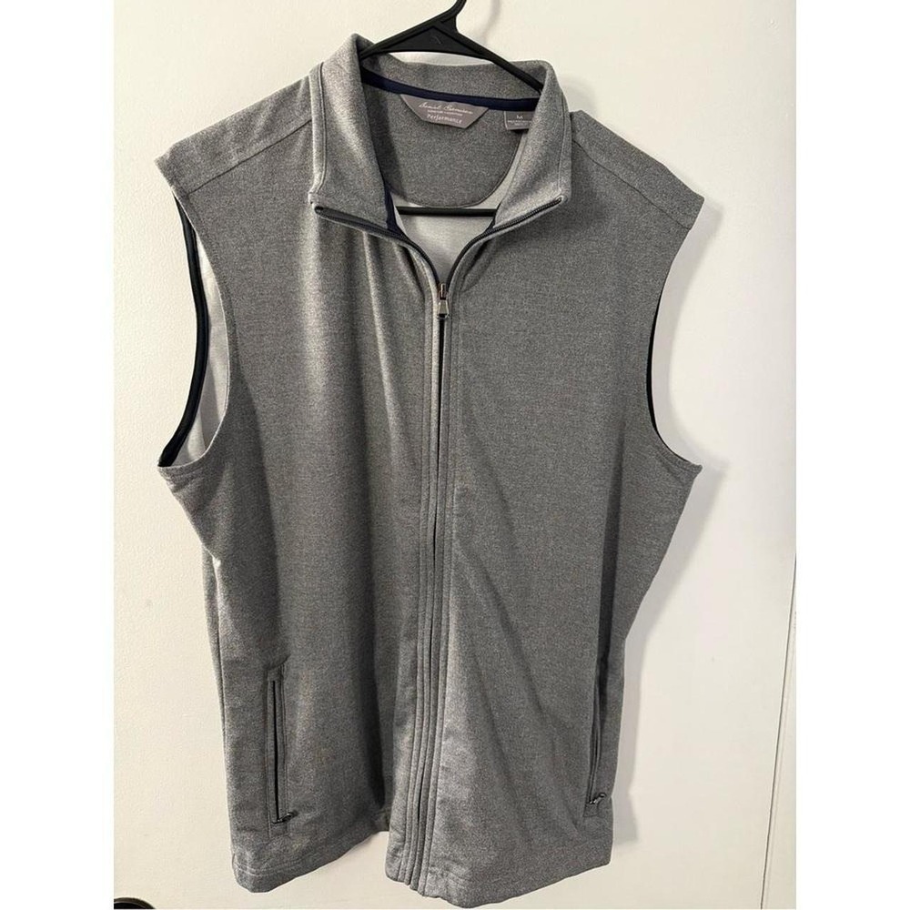 Daniel Cremieux Gray Full-Zip Performance Vest Mens M